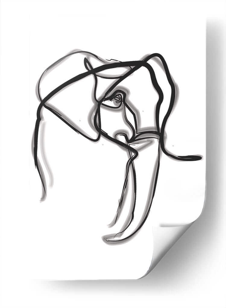 Homer the elephant - Grau Project | Cuadro decorativo de Canvas Lab