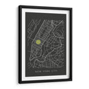 NYC map - Grau Project | Cuadro decorativo de Canvas Lab