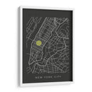NYC map - Grau Project | Cuadro decorativo de Canvas Lab