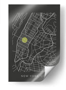 NYC map - Grau Project | Cuadro decorativo de Canvas Lab