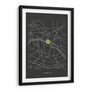 PARIS map - Grau Project | Cuadro decorativo de Canvas Lab
