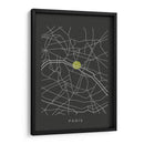 PARIS map - Grau Project | Cuadro decorativo de Canvas Lab
