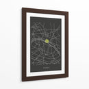 PARIS map - Grau Project | Cuadro decorativo de Canvas Lab