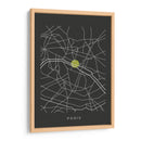 PARIS map - Grau Project | Cuadro decorativo de Canvas Lab
