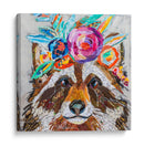 Mapache Floral - Elizabeth St. Hilaire | Cuadro decorativo de Canvas Lab