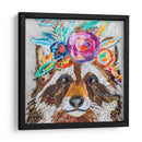 Mapache Floral - Elizabeth St. Hilaire | Cuadro decorativo de Canvas Lab