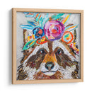 Mapache Floral - Elizabeth St. Hilaire | Cuadro decorativo de Canvas Lab