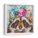 Mapache Floral - Elizabeth St. Hilaire | Cuadro decorativo de Canvas Lab
