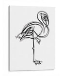 Shelly the Flamingo - Grau Project | Cuadro decorativo de Canvas Lab