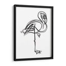 Shelly the Flamingo - Grau Project | Cuadro decorativo de Canvas Lab