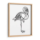 Shelly the Flamingo - Grau Project | Cuadro decorativo de Canvas Lab
