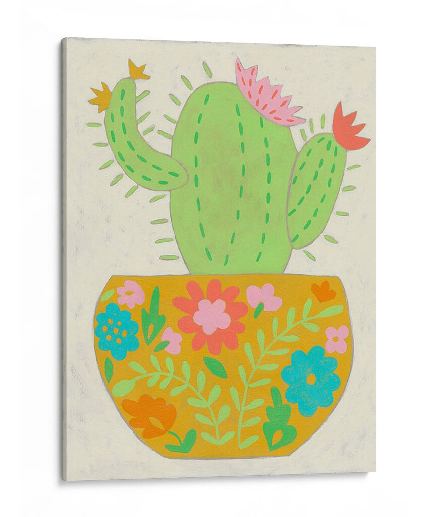 Feliz Cactus Ii - Chariklia Zarris | Cuadro decorativo de Canvas Lab