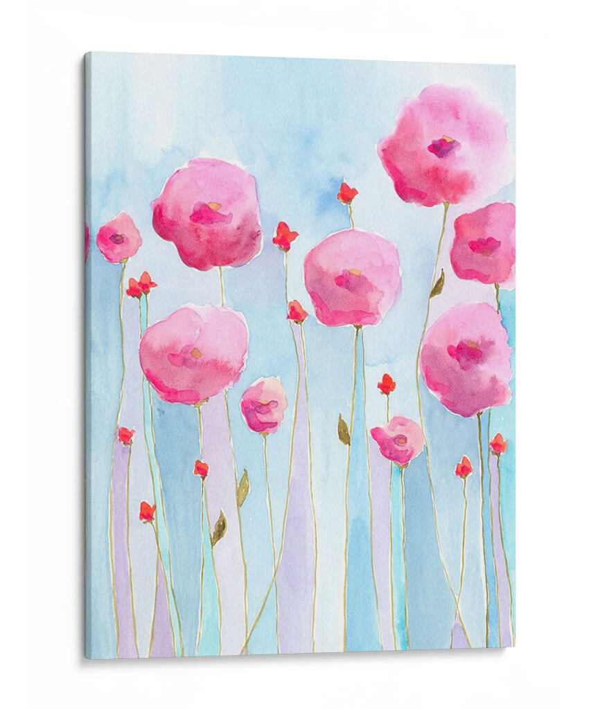 Floretes Rosados ​​I - Regina Moore | Cuadro decorativo de Canvas Lab