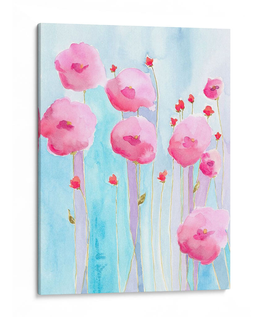 Floretes Rosados ​​Ii - Regina Moore | Cuadro decorativo de Canvas Lab