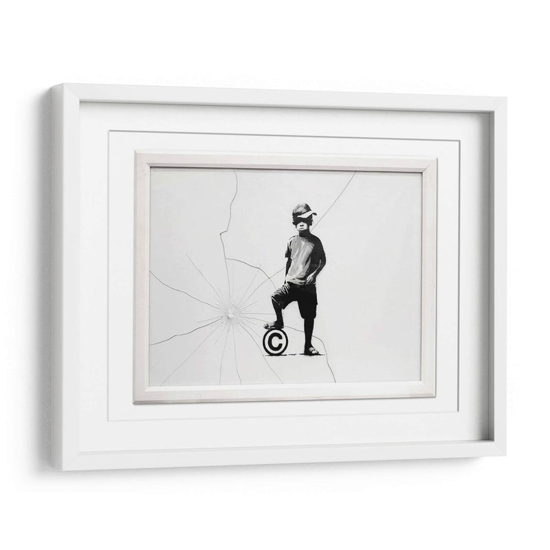 Copyright boy - Banksy | Cuadro decorativo de Canvas Lab