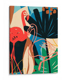 Funky Flamingo I - June Erica Vess | Cuadro decorativo de Canvas Lab