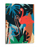 Funky Flamingo Ii - June Erica Vess | Cuadro decorativo de Canvas Lab