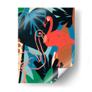 Funky Flamingo Ii - June Erica Vess | Cuadro decorativo de Canvas Lab