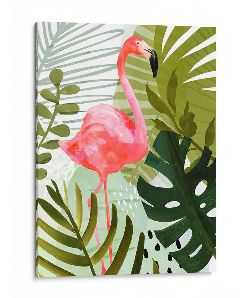 Flamingo Forest Ii - Victoria Borges | Cuadro decorativo de Canvas Lab