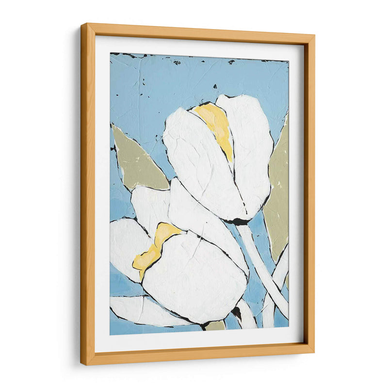 Tulipán Blanco Triptych I - Jade Reynolds | Cuadro decorativo de Canvas Lab