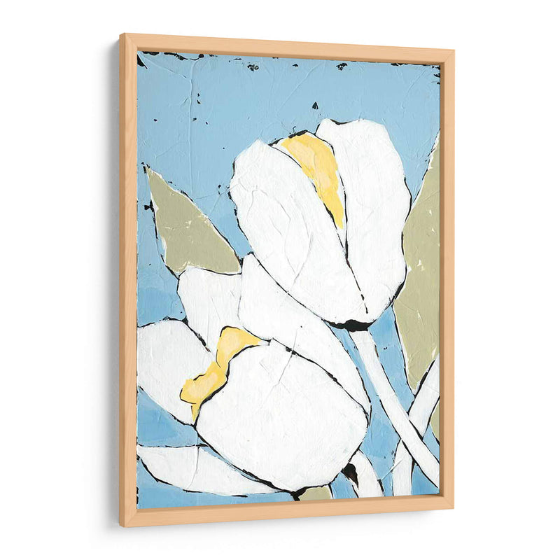 Tulipán Blanco Triptych I - Jade Reynolds | Cuadro decorativo de Canvas Lab