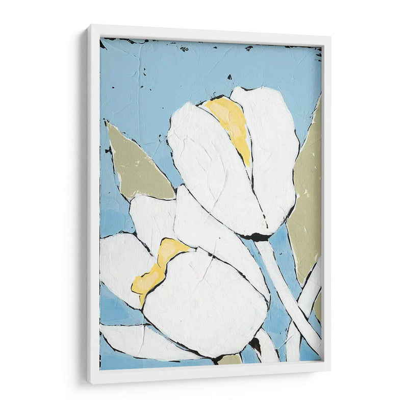 Tulipán Blanco Triptych I - Jade Reynolds | Cuadro decorativo de Canvas Lab