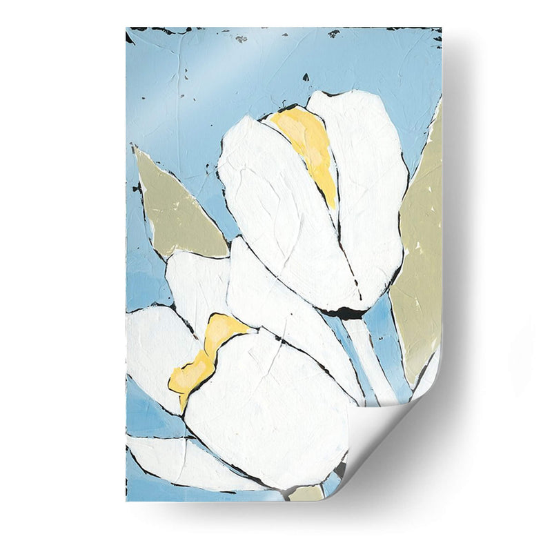 Tulipán Blanco Triptych I - Jade Reynolds | Cuadro decorativo de Canvas Lab