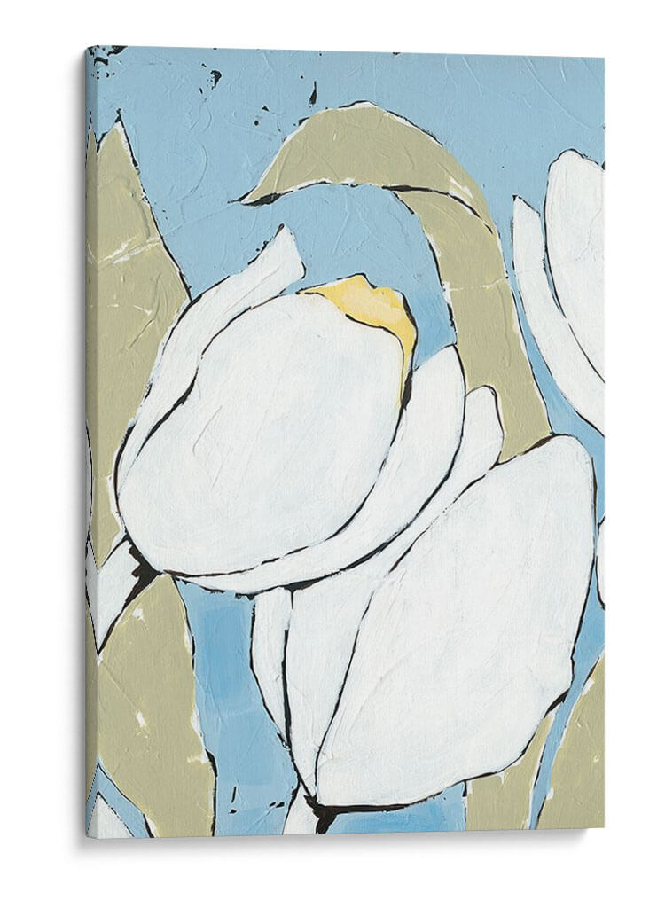 Tulipán Blanco Tríptico Ii - Jade Reynolds | Cuadro decorativo de Canvas Lab