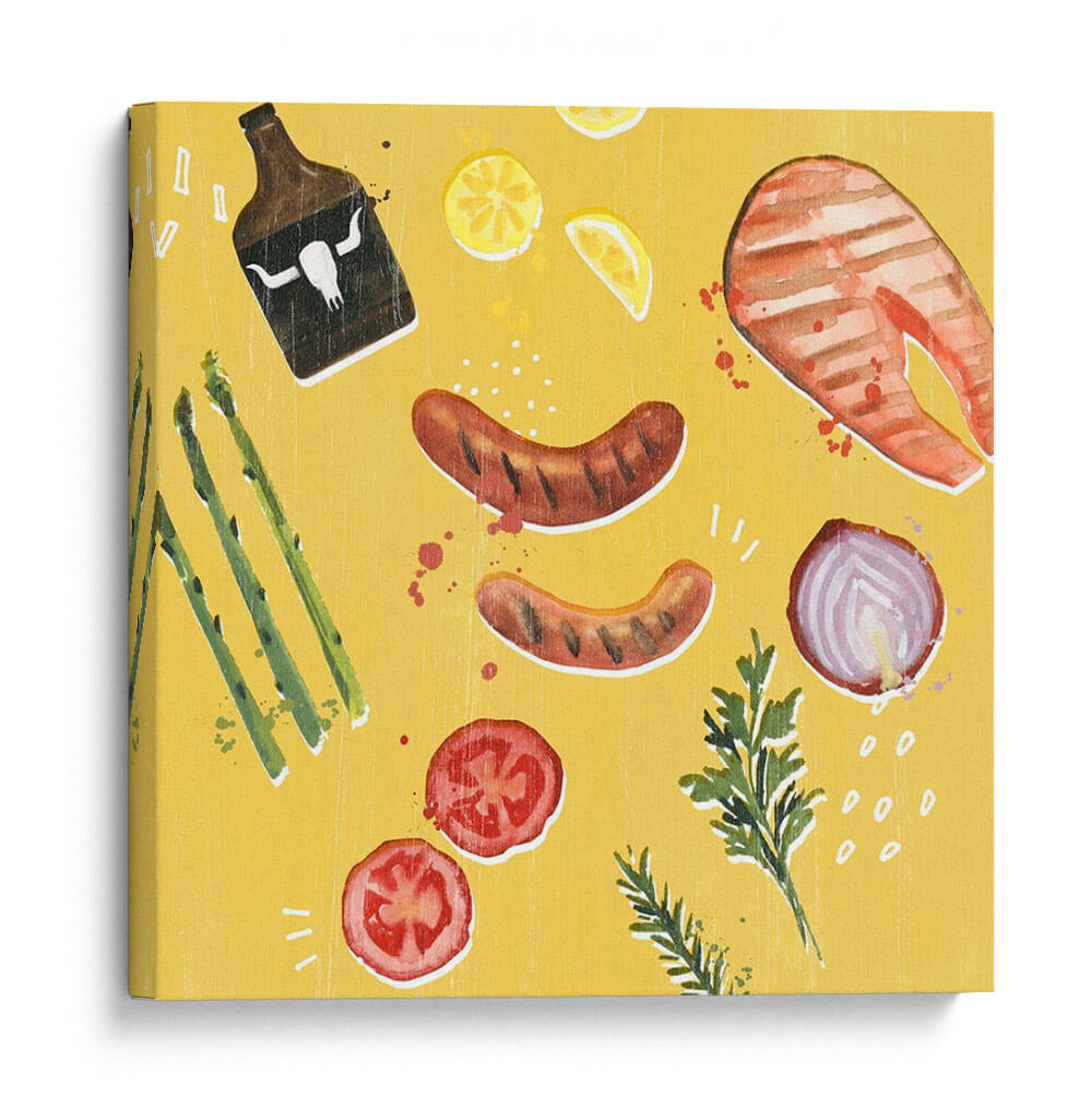 Tirarlo En La Parrilla Ii - Victoria Borges | Cuadro decorativo de Canvas Lab