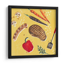 Tirarlo En La Parrilla Iv - Victoria Borges | Cuadro decorativo de Canvas Lab