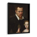 Un hombre con su hija - Sofonisba Anguissola | Cuadro decorativo de Canvas Lab