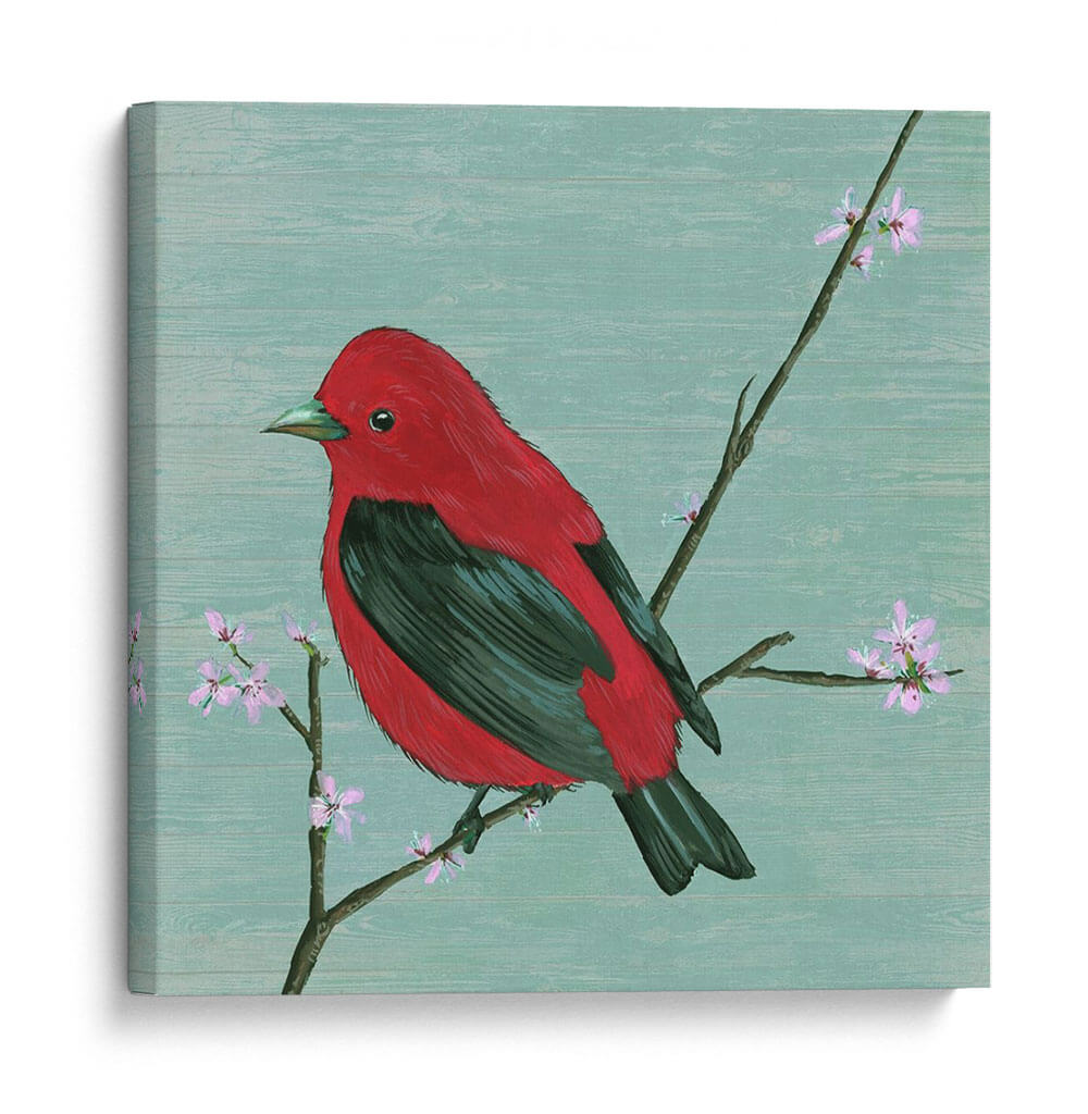 Pájaro Y Flores Iii - Melissa Wang | Cuadro decorativo de Canvas Lab