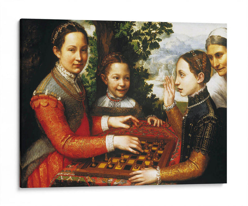 El juego de ajedrez - Sofonisba Anguissola | Cuadro decorativo de Canvas Lab