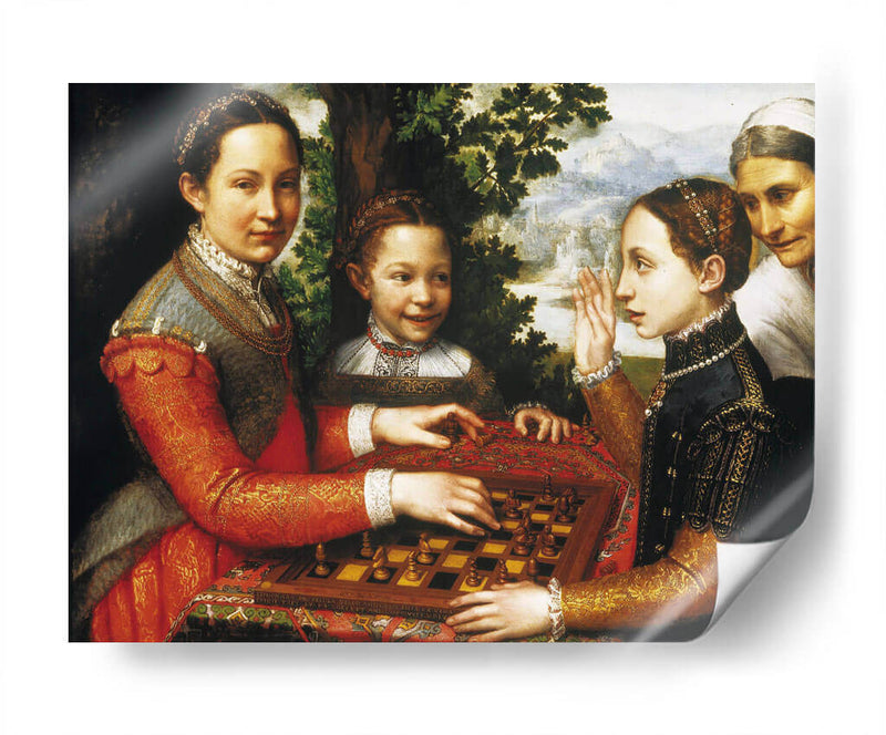 El juego de ajedrez - Sofonisba Anguissola | Cuadro decorativo de Canvas Lab