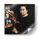 Autorretrato en un caballete - Sofonisba Anguissola | Cuadro decorativo de Canvas Lab