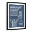 Columna Y Cornisa Blueprint Ii - Vision Studio | Cuadro decorativo de Canvas Lab