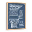 Columna Y Cornisa Blueprint Ii - Vision Studio | Cuadro decorativo de Canvas Lab