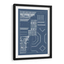 Columna Y Cornisa Blueprint Iv - Vision Studio | Cuadro decorativo de Canvas Lab