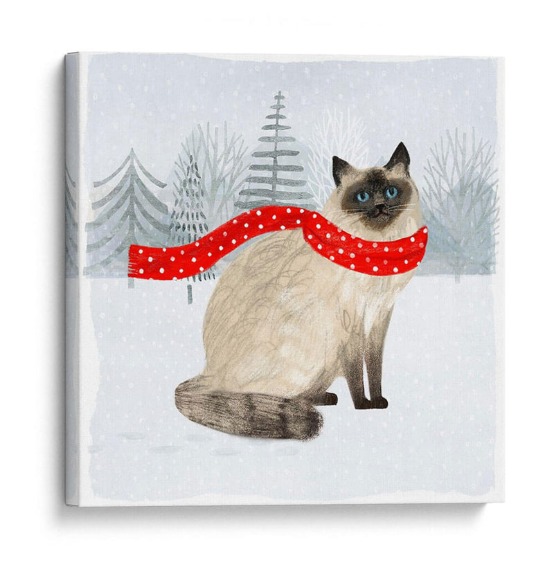 Gatos Y Perros De Navidad Iii - Victoria Borges | Cuadro decorativo de Canvas Lab