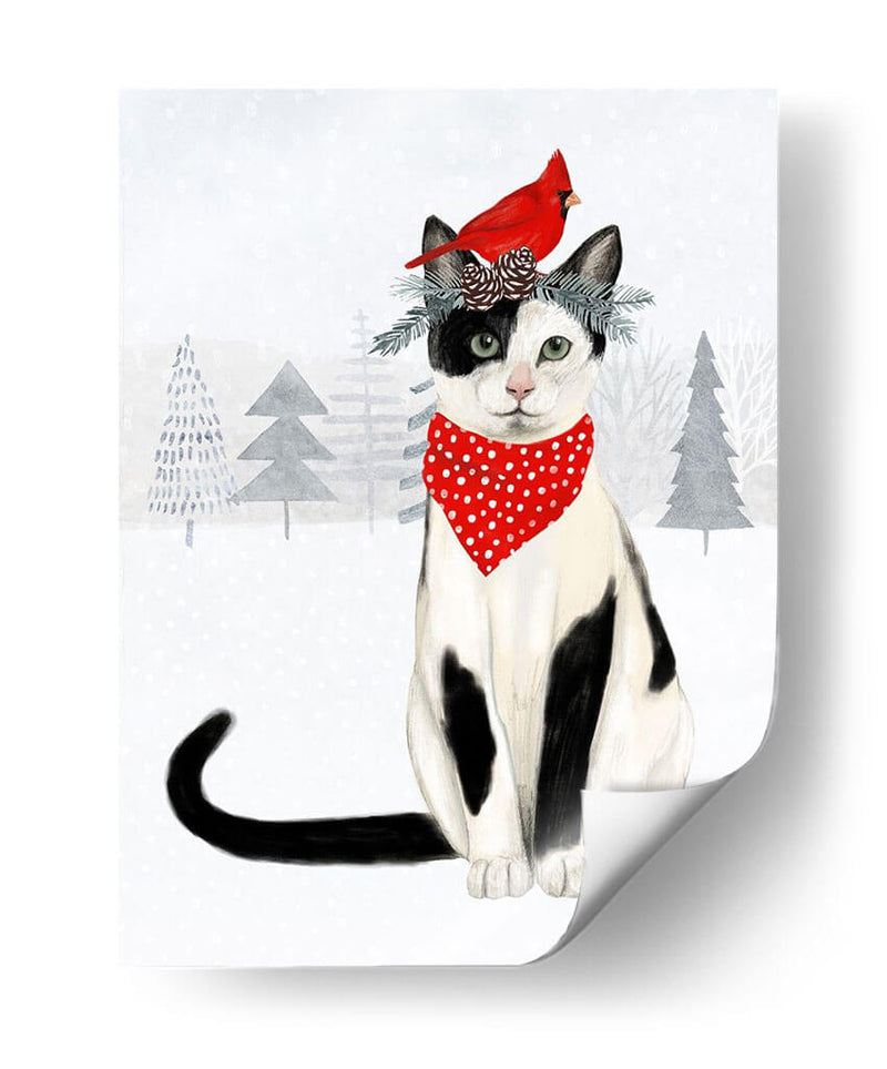 Gatos Y Perros De Navidad Vi - Victoria Borges | Cuadro decorativo de Canvas Lab