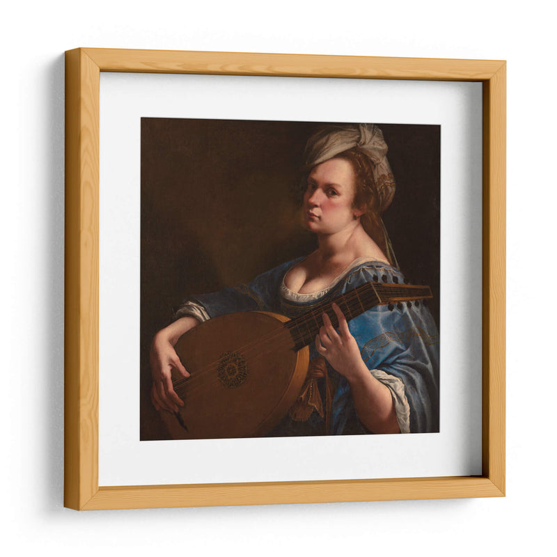 Autorretrato como laudista - Artemisia Gentileschi | Cuadro decorativo de Canvas Lab