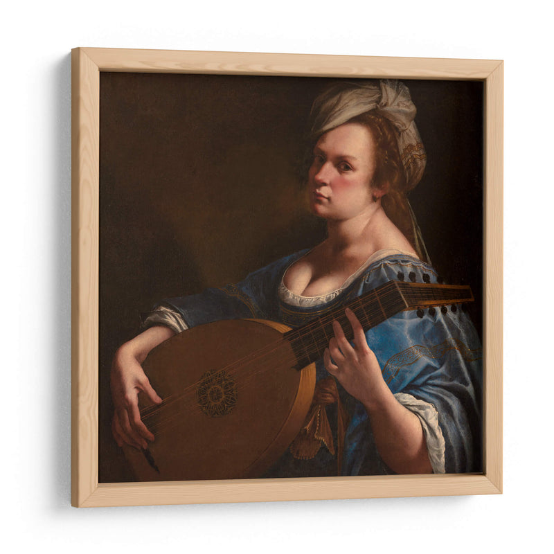 Autorretrato como laudista - Artemisia Gentileschi | Cuadro decorativo de Canvas Lab