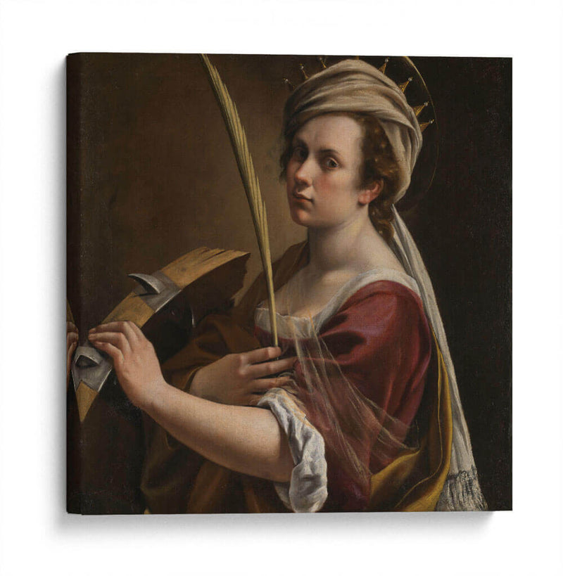 Autorretrato como Santa Catalina de Alejandría - Artemisia Gentileschi | Cuadro decorativo de Canvas Lab