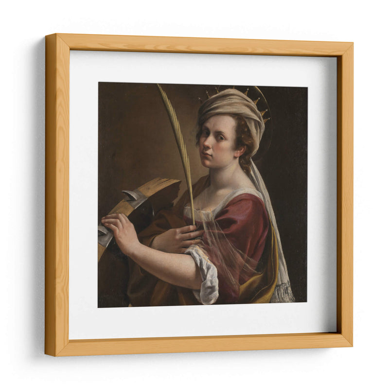 Autorretrato como Santa Catalina de Alejandría - Artemisia Gentileschi | Cuadro decorativo de Canvas Lab