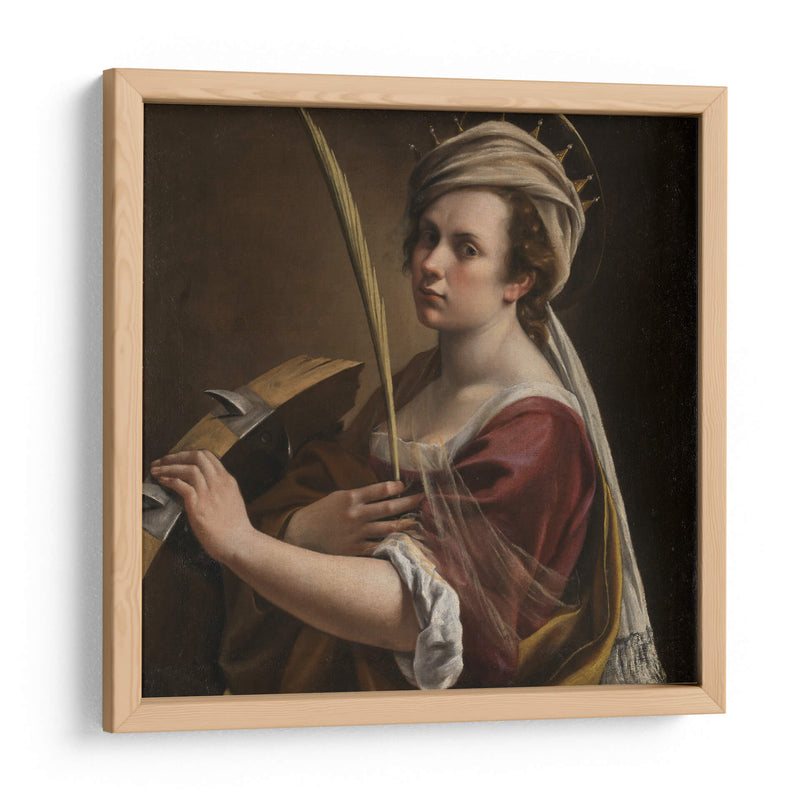 Autorretrato como Santa Catalina de Alejandría - Artemisia Gentileschi | Cuadro decorativo de Canvas Lab