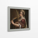 Autorretrato como Santa Catalina de Alejandría - Artemisia Gentileschi | Cuadro decorativo de Canvas Lab