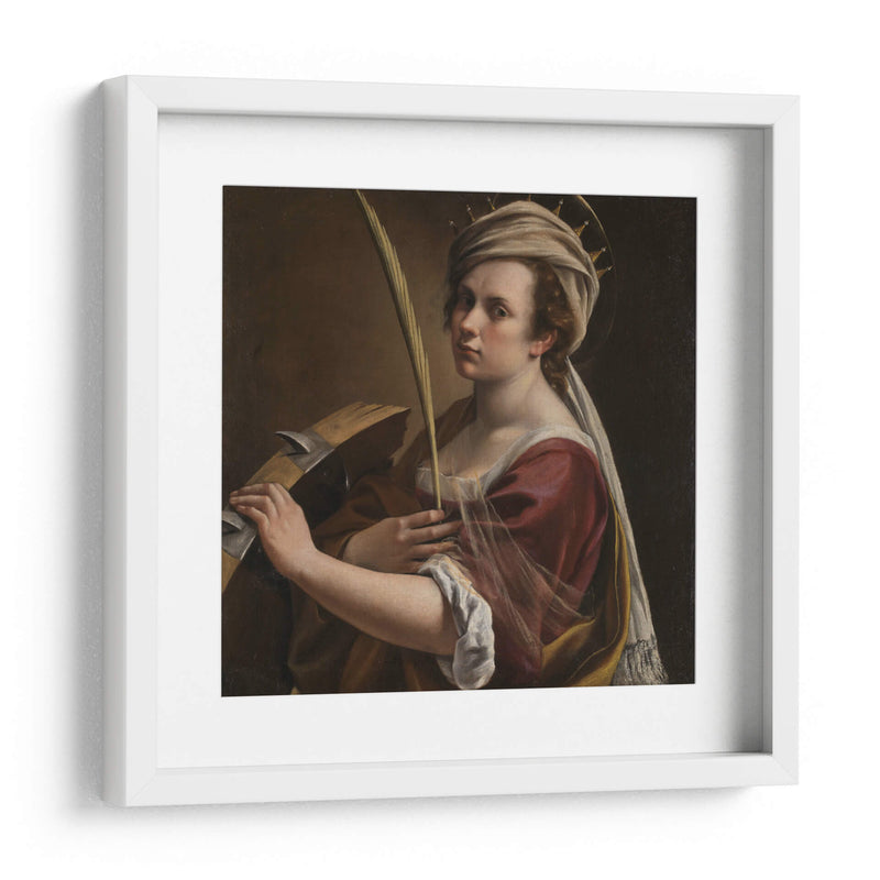 Autorretrato como Santa Catalina de Alejandría - Artemisia Gentileschi | Cuadro decorativo de Canvas Lab