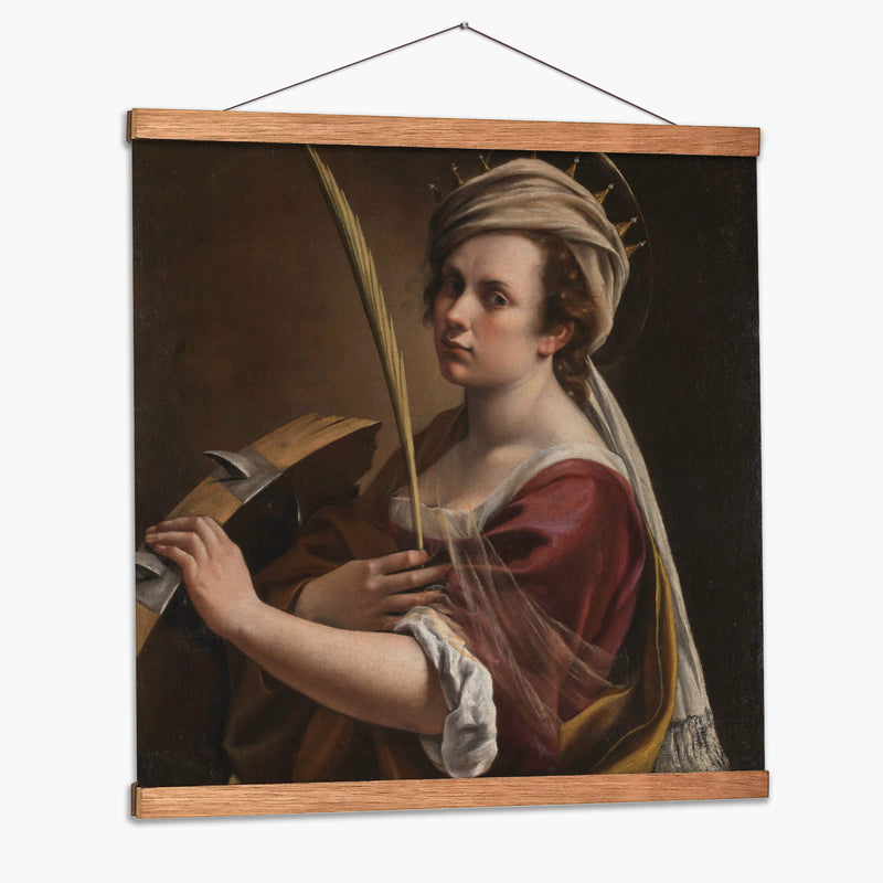 Autorretrato como Santa Catalina de Alejandría - Artemisia Gentileschi | Cuadro decorativo de Canvas Lab