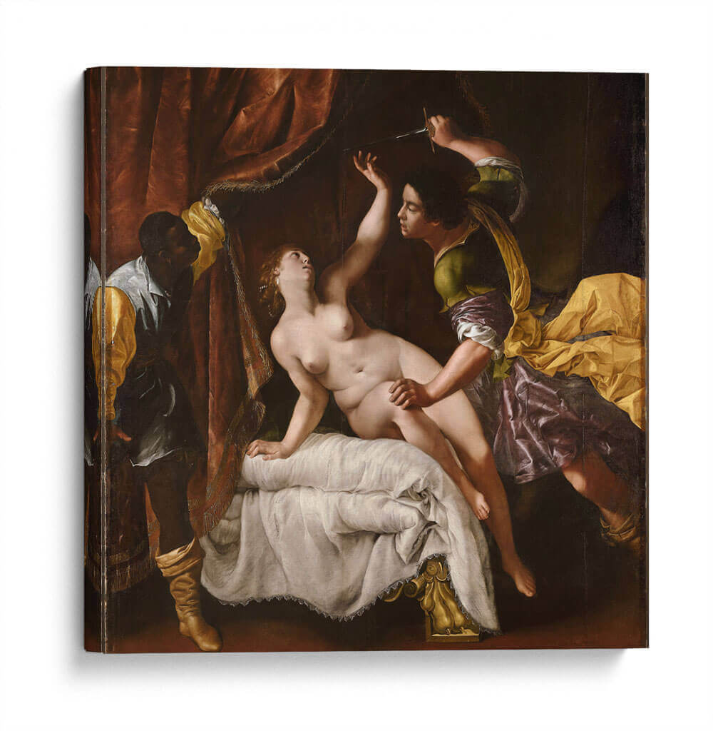 Tarquinio y Lucrecia - Artemisia Gentileschi | Cuadro decorativo de Canvas Lab
