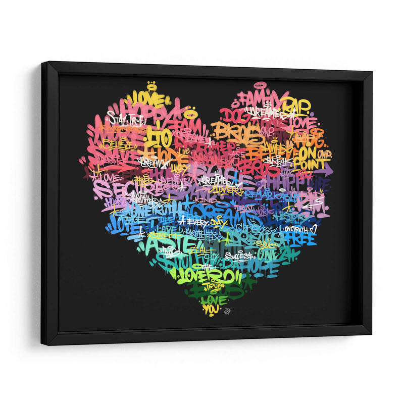 Graffiti Heart - David Aste | Cuadro decorativo de Canvas Lab